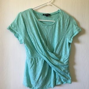 INC international concepts mint color cotton top. Size S.